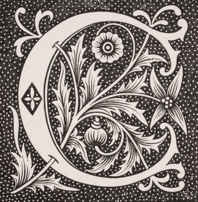 Versierde letter 